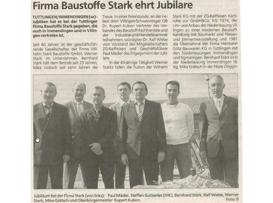 2005 07 14 STARK ehrt Mitarbeiter