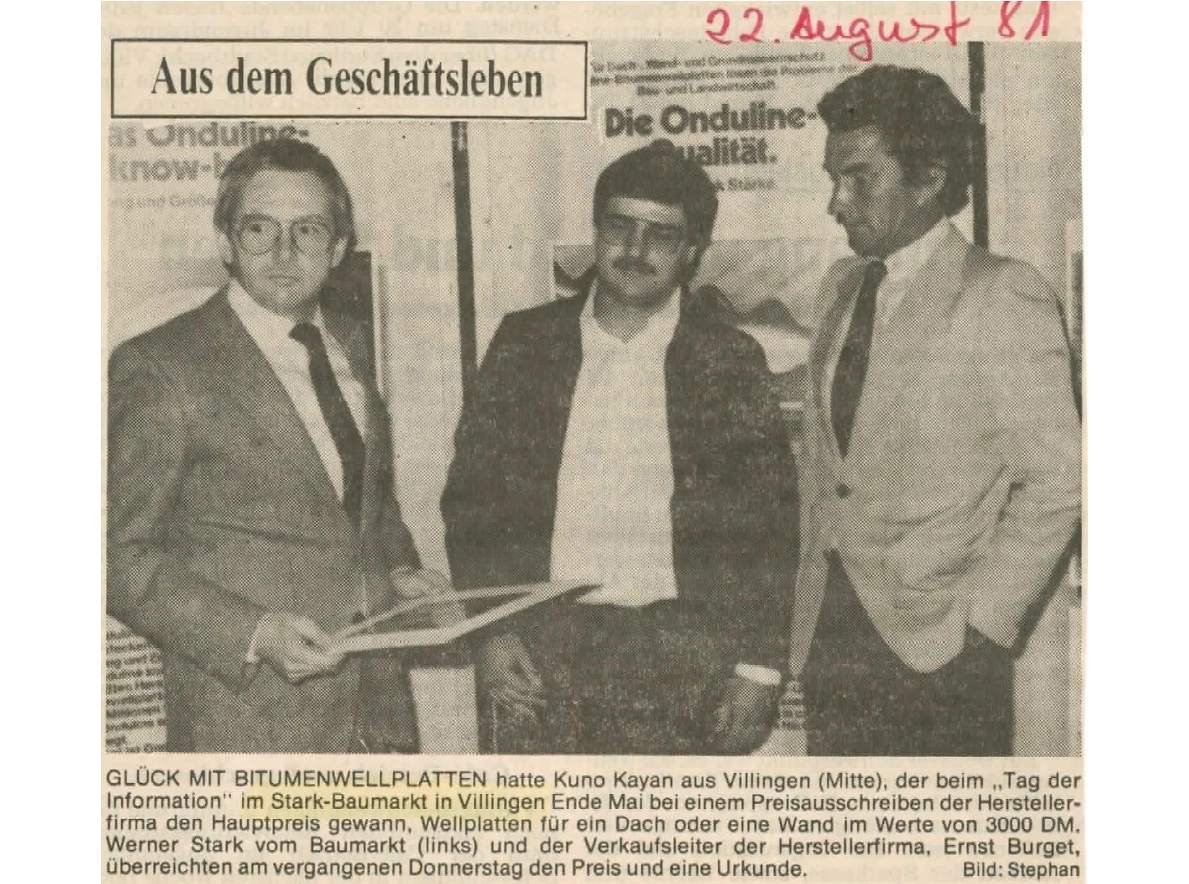 1981 08 22 SUEDKURIER Glück mit Bitumenwellplatten