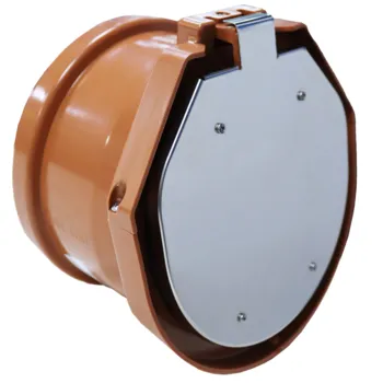 R&uuml;ckstauklappe mit KG Muffe DN100/110