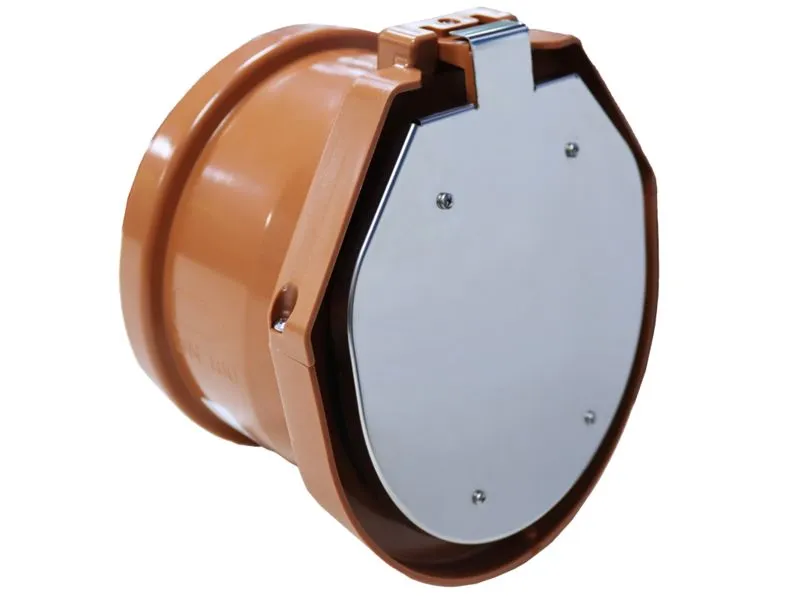 R&uuml;ckstauklappe mit KG Muffe DN100/110