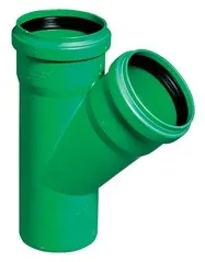 KG-ABZWEIG GR&Uuml;N 45 GRAD  DN 125/110