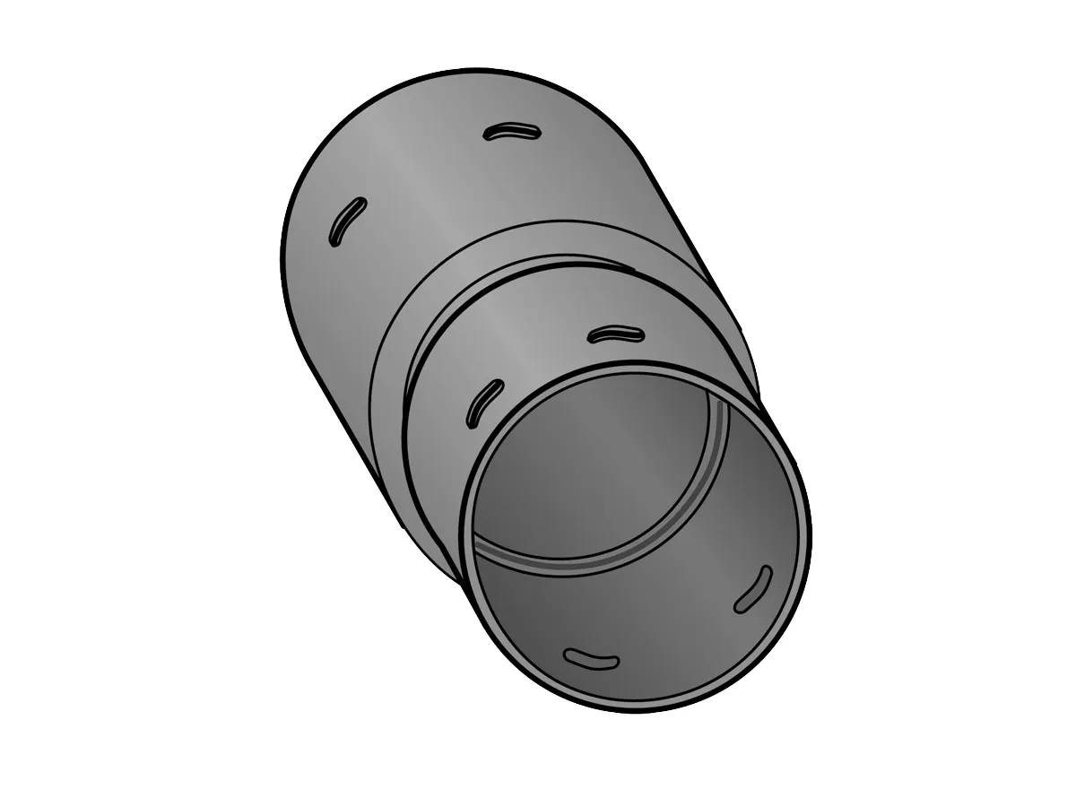 FF-DR&Auml;N-REDUKT.-MUFFE DN 100/  80