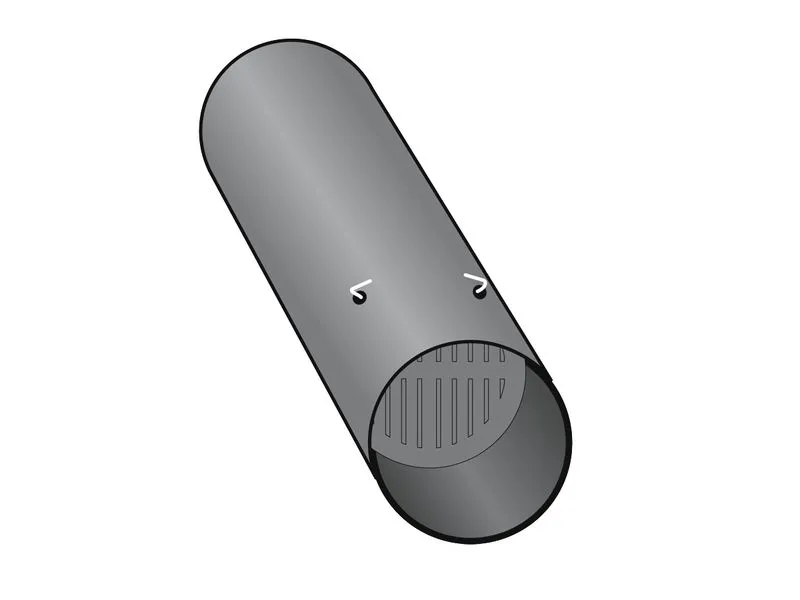 FF-DR&Auml;N-AUSLAUFST&Uuml;CK 1M LG. DN 100