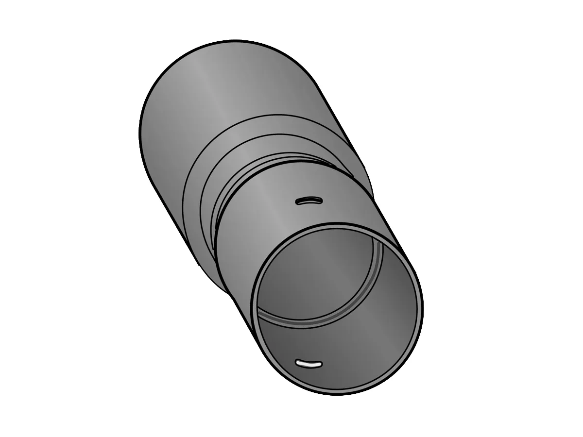FF-DR&Auml;N-&Uuml;BERGANG DR&Auml;N/KG-SPITZ DN 100