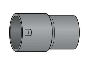 STRABUSIL-&Uuml;BERGANG DN 100/100, SCHWARZ