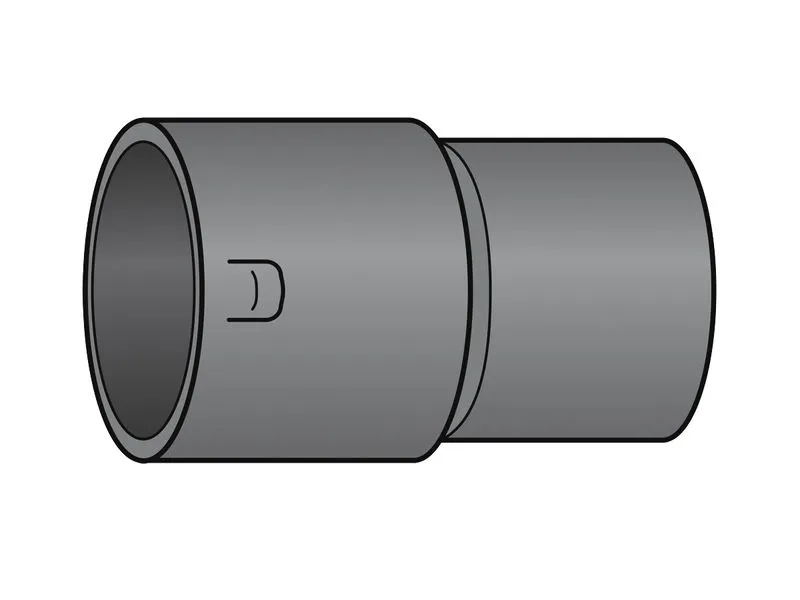 STRABUSIL-&Uuml;BERGANG DN 100/100, SCHWARZ