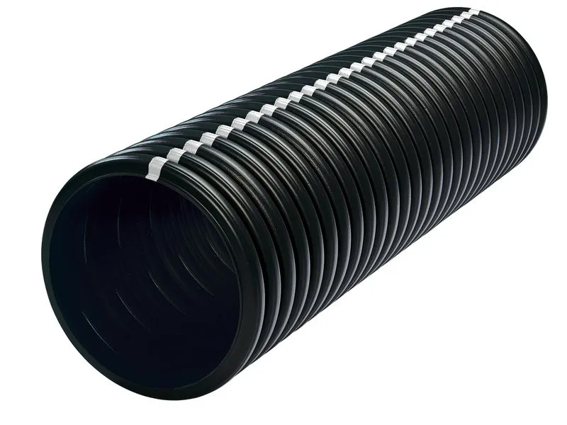 TEILSICKERROHR  PE-HD 6M DN 100, SCHWARZ