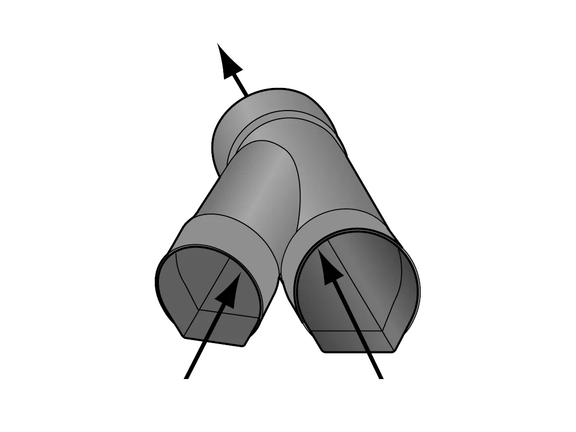 ABZWEIG F. TEILSICKERROHR 45GR.   NW 100