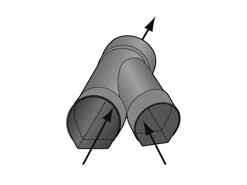 ABZWEIG F. TEILSICKERROHR 45GR.   NW 100