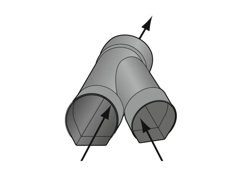 ABZWEIG F. TEILSICKERROHR 45GR.   NW 100