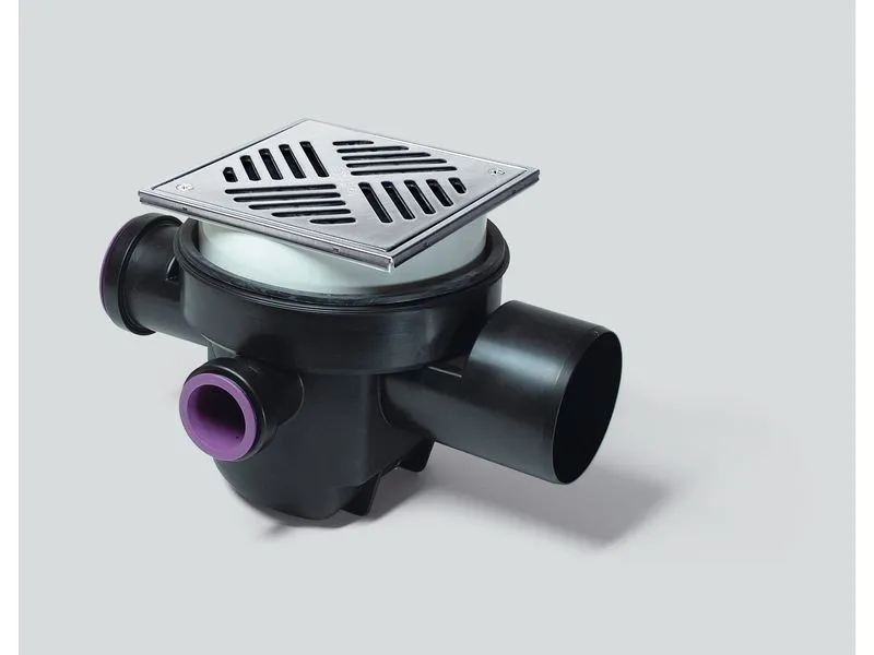 PVC-KELLERABL. 200/200MM EDELSTAHL 27621