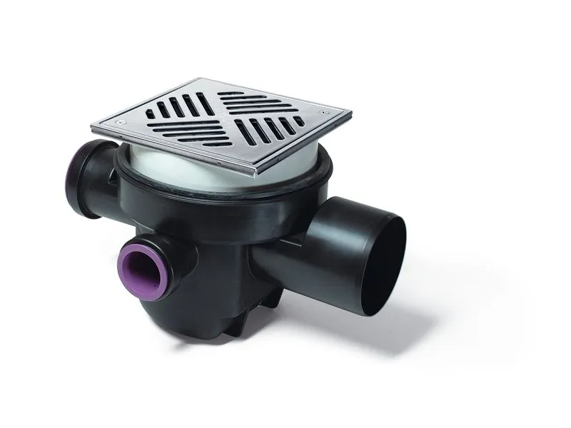 PVC-KELLERABL. 200/200MM EDELSTAHL 27621