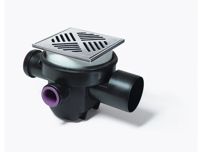 PVC-KELLERABL. 200/200MM EDELSTAHL 27621