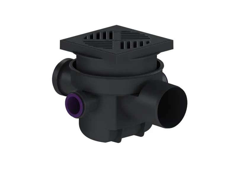 PVC-KELLERABL. 200/200MM SCHWARZ   29111