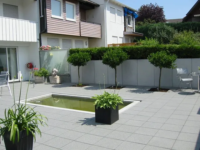 BETONPLATTEN 80x40x4,2cm Elsass hellgrau