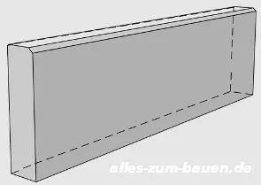 Beton-Randsteine 100 / 25 / 6, anthrazit
