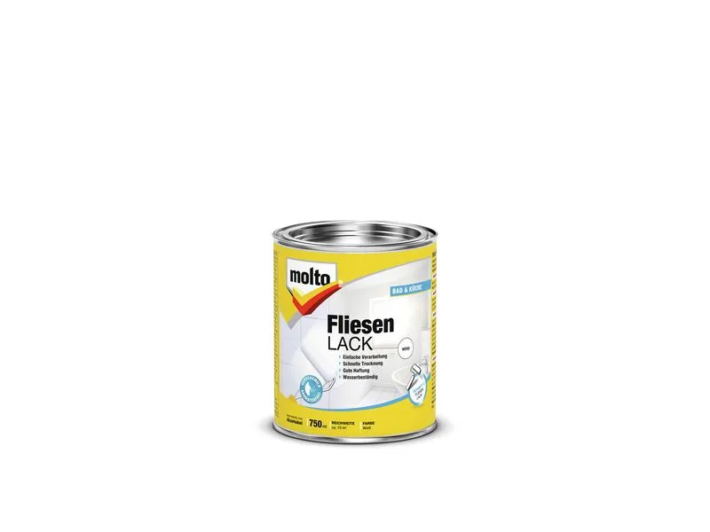 Molto 1-K-Fliesenlack Weiss 750ml