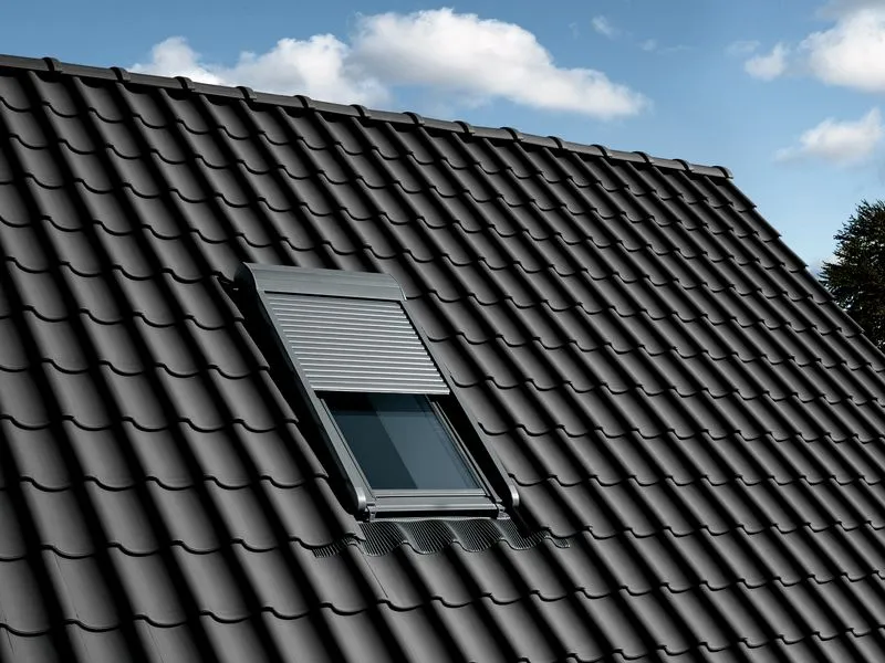 VELUX Elektro-Rollladen SML SK10 0000S Aluminium Dunkelgrau