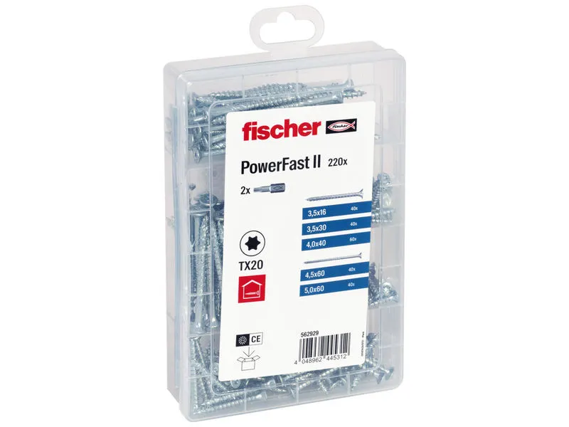 Meisterbox PowerFast II SK TG/VG TX Schrauben 220-tlg.