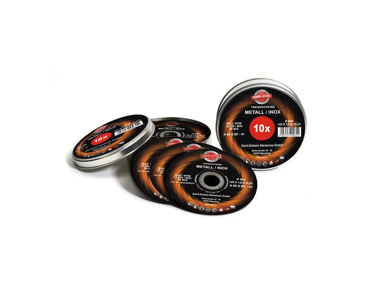 Gewebetrenns. Stahl-Inox 125x1,0x22,23mm A 60S-BF41 Power Dose 10st