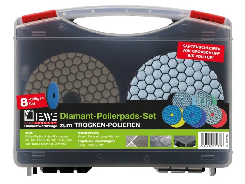 DIAMANT-POLIERSCHEIBEN-SET  8 TLG