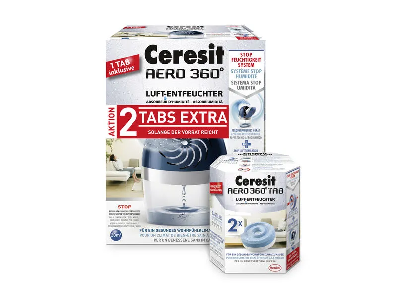 LUFT-ENTFEUCHTER AERO 360&deg; BLAU 450 GR.