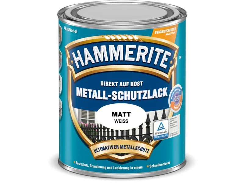 METALL-SCHUTZLACK MATT WEISS      0,75 L